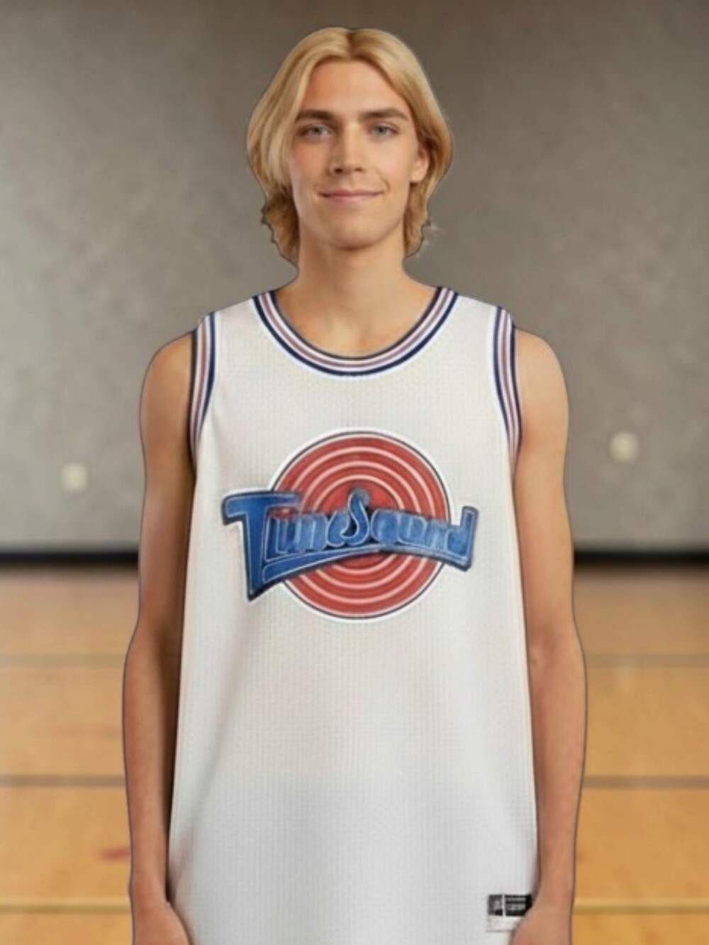 Looney Tunes Mens Bugs #1 Space Movie Basketball Jersey Sports, S